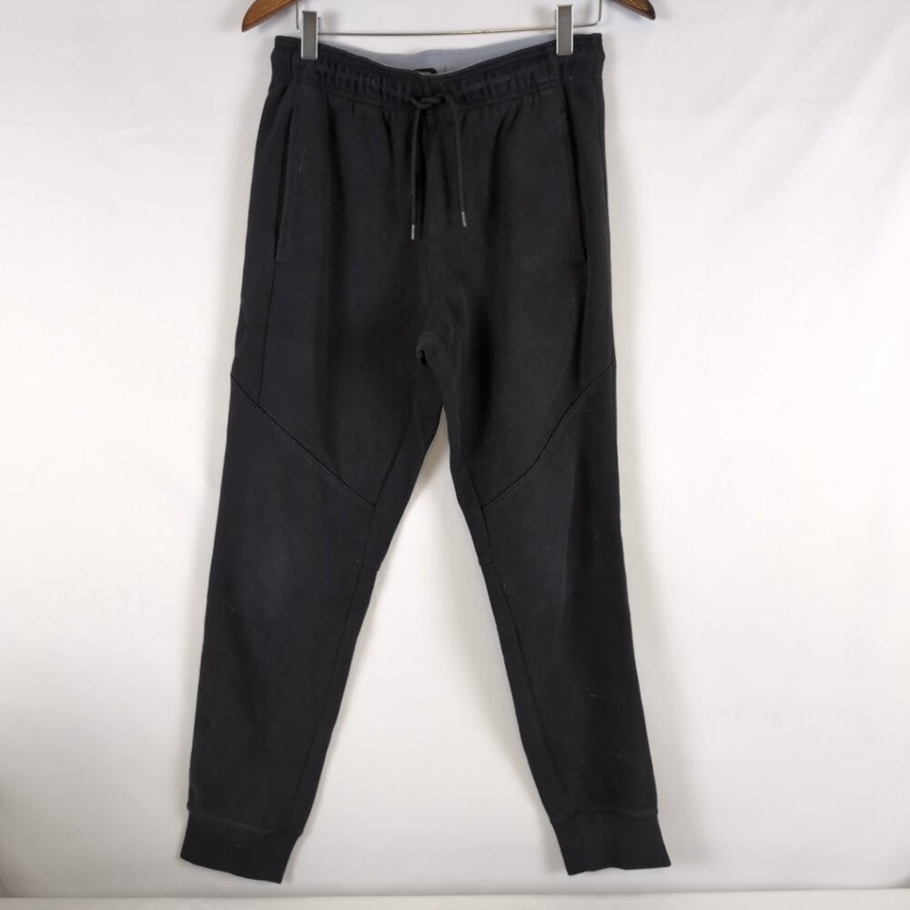 HEAD Men's Black Sweatpants Athleisure Sporty Elastic Waist Drawstring, Small